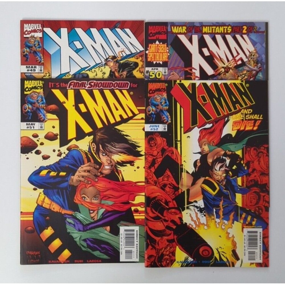Lot Of 4 1999 Marvel X Man Comics #49-52 VF/NM
